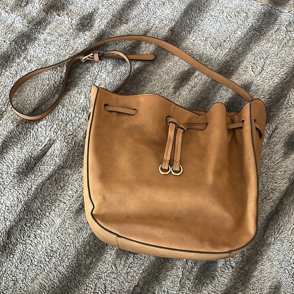 JustFab brown bag purse